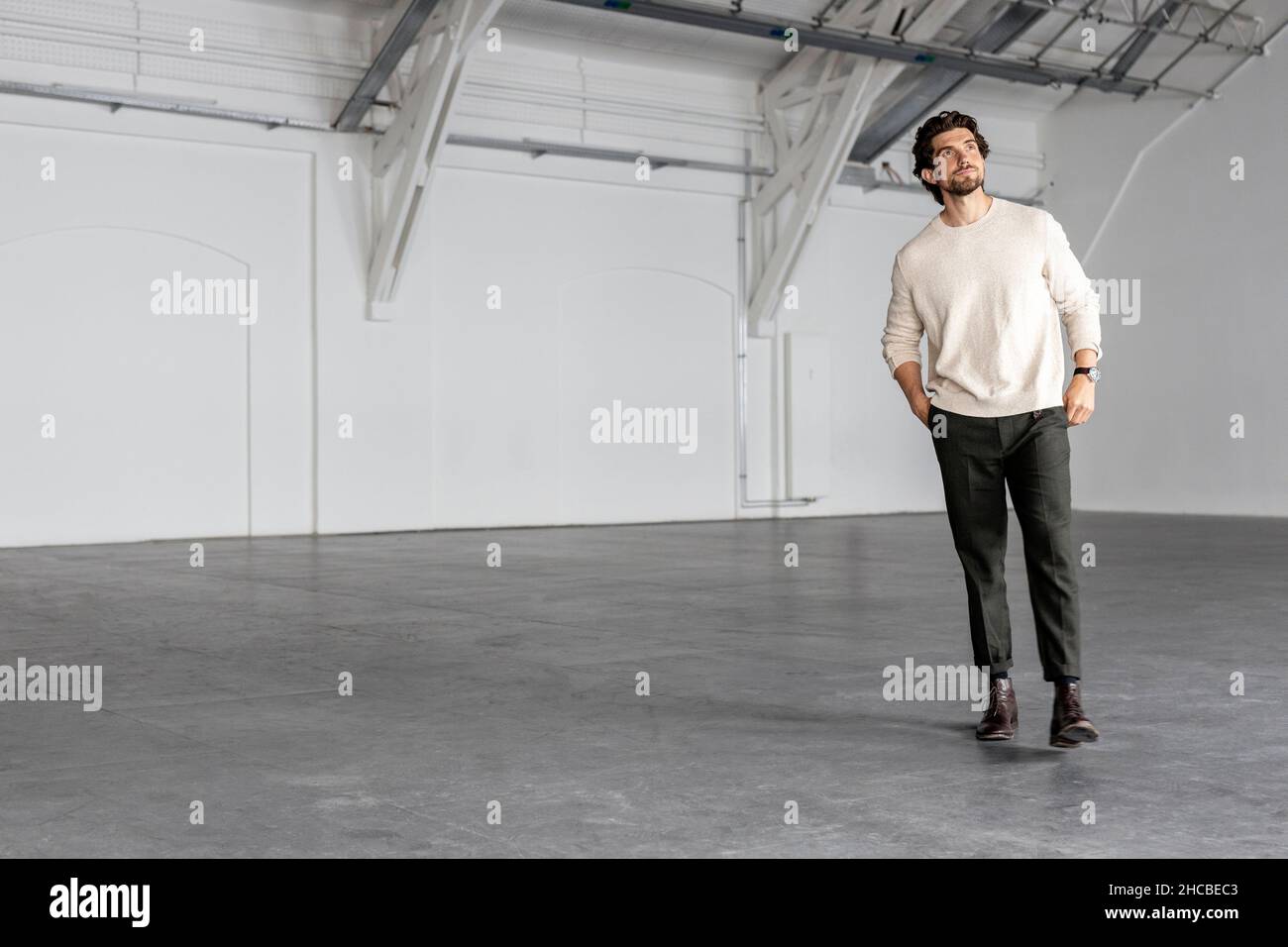 View of Industrial Style House Plans