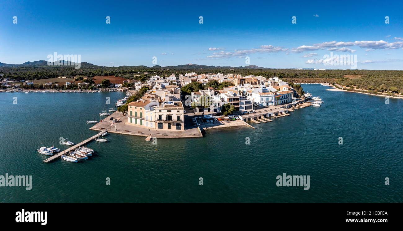 Balearic Island at Mediterranean sea in Punta de ses Crestes, Portocolom, Majorca, Spain Stock Photo