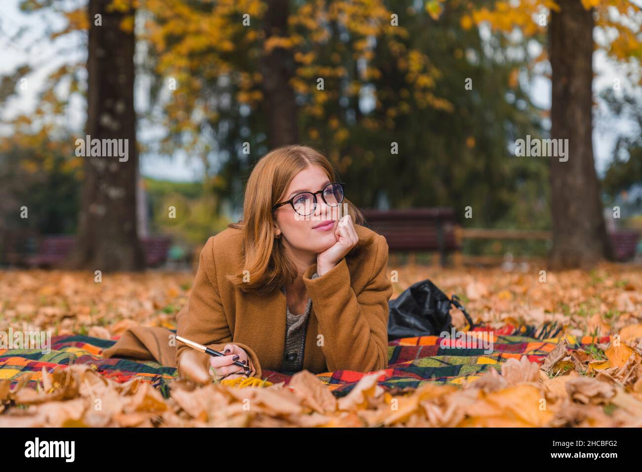 Contemplating woman hand in hi-res stock photography and images - Alamy