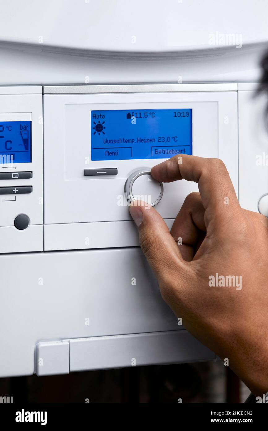 Boiler control panel digital hi-res stock photography and images - Alamy