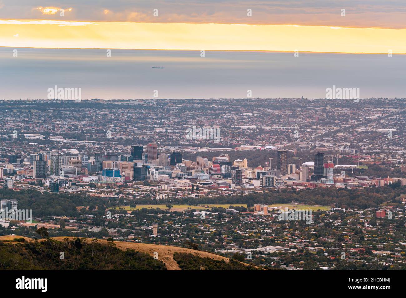 Adelaide, South Australia April 17, 2021 Spectacular view of
