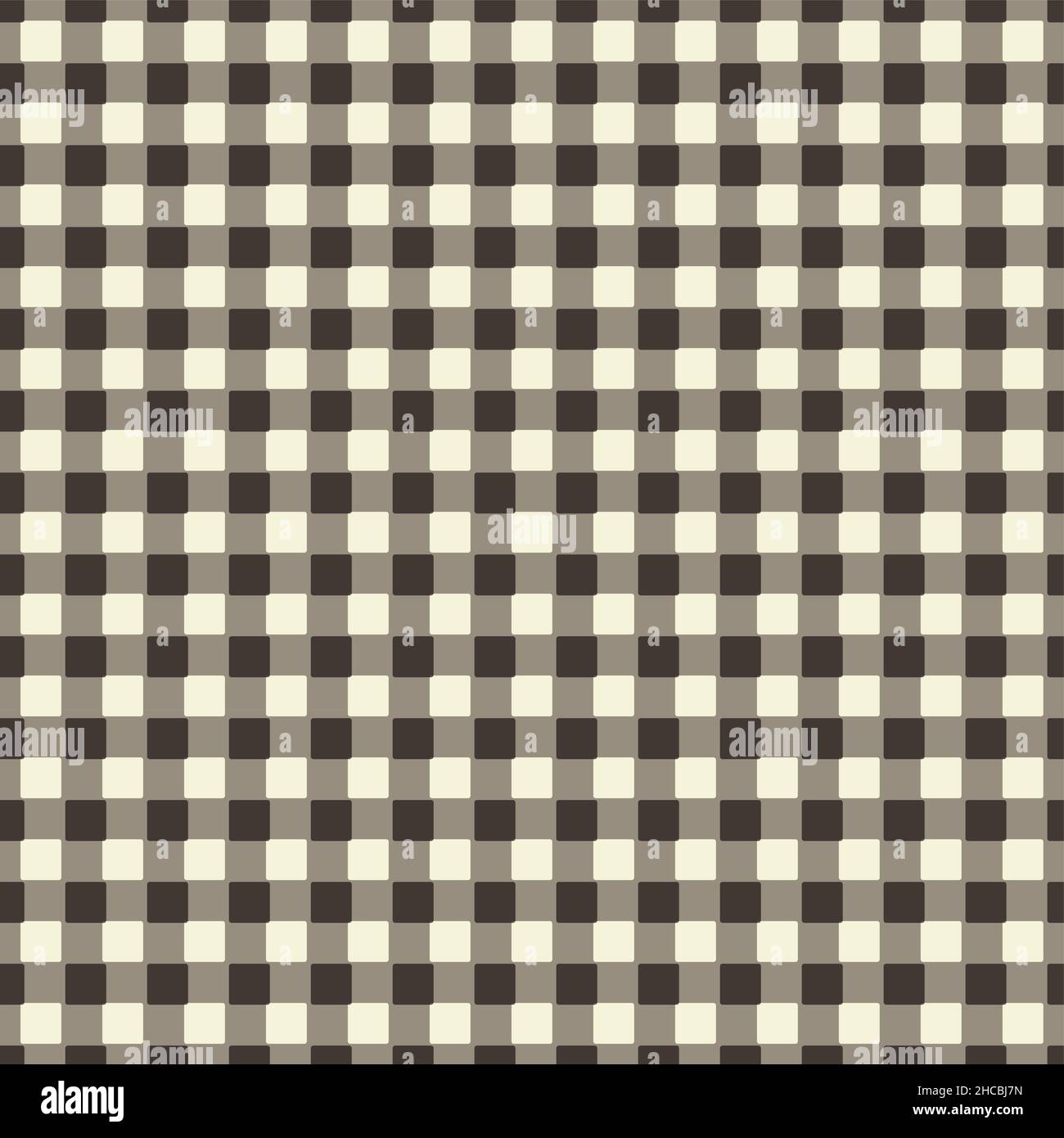 Seamless Warm gray checkered pattern - vector illustration Stock Vector