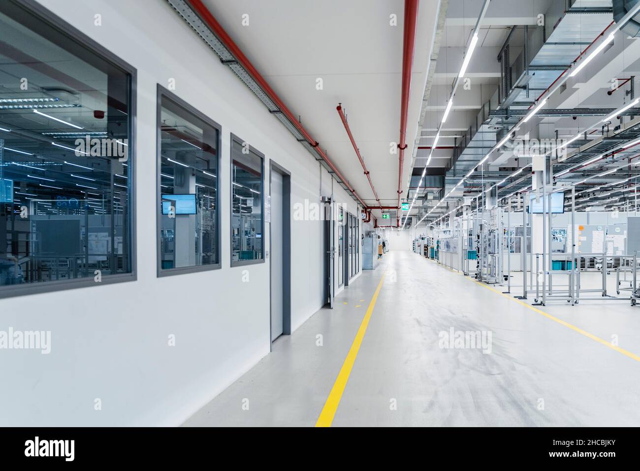 Empty space in manufacturing factory Stock Photo