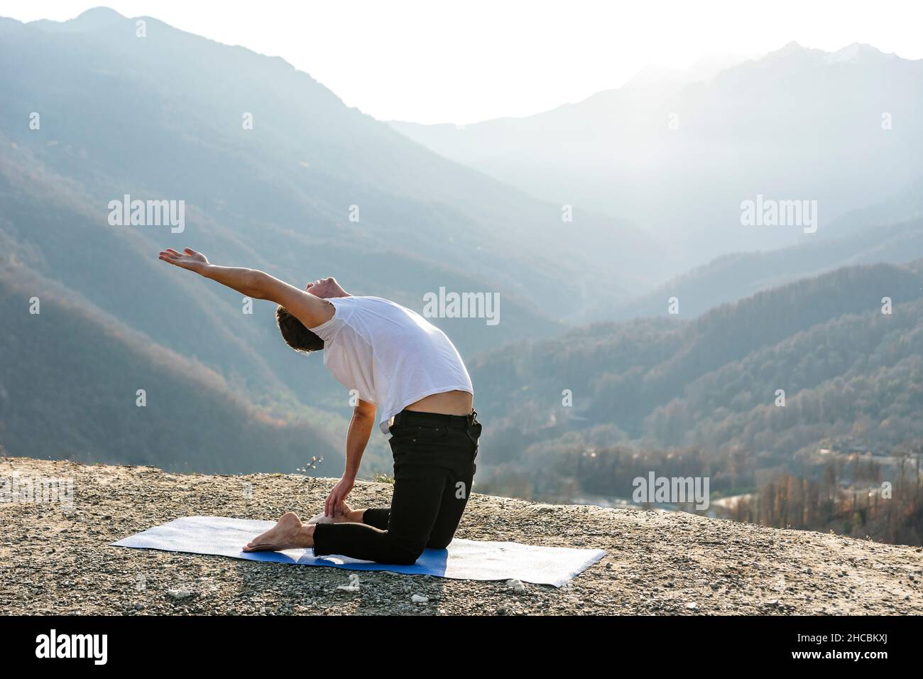 Musan Exercise Ustrasana hi-res stock photography and images - Alamy