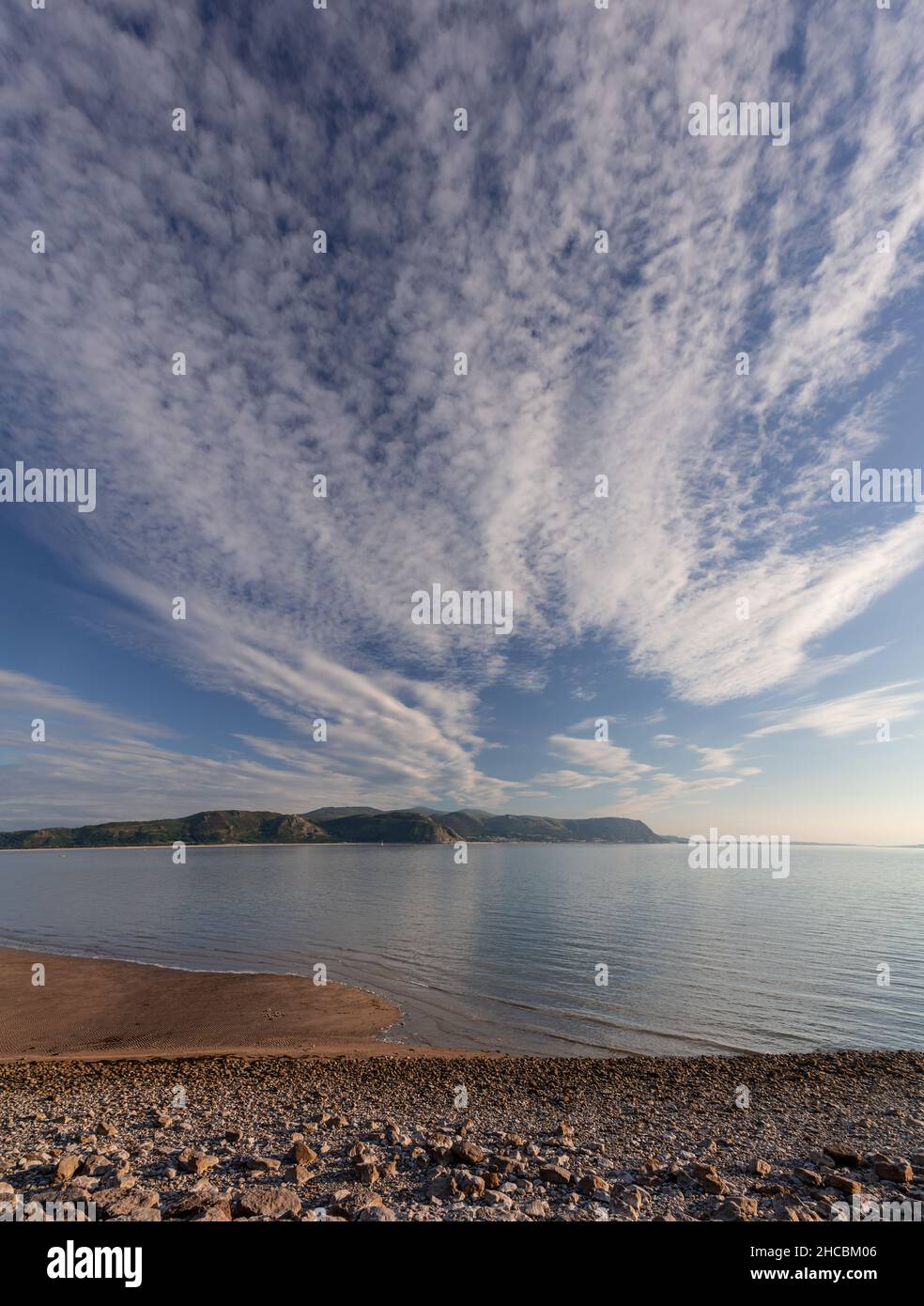 Llandudno West Shore, North Wales coast Stock Photo