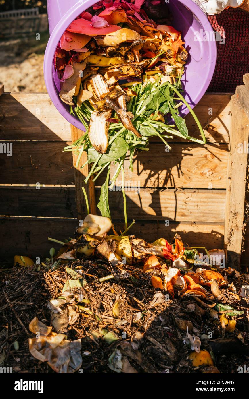 Throwing Compost Compost man hi-res stock photography and images - Alamy