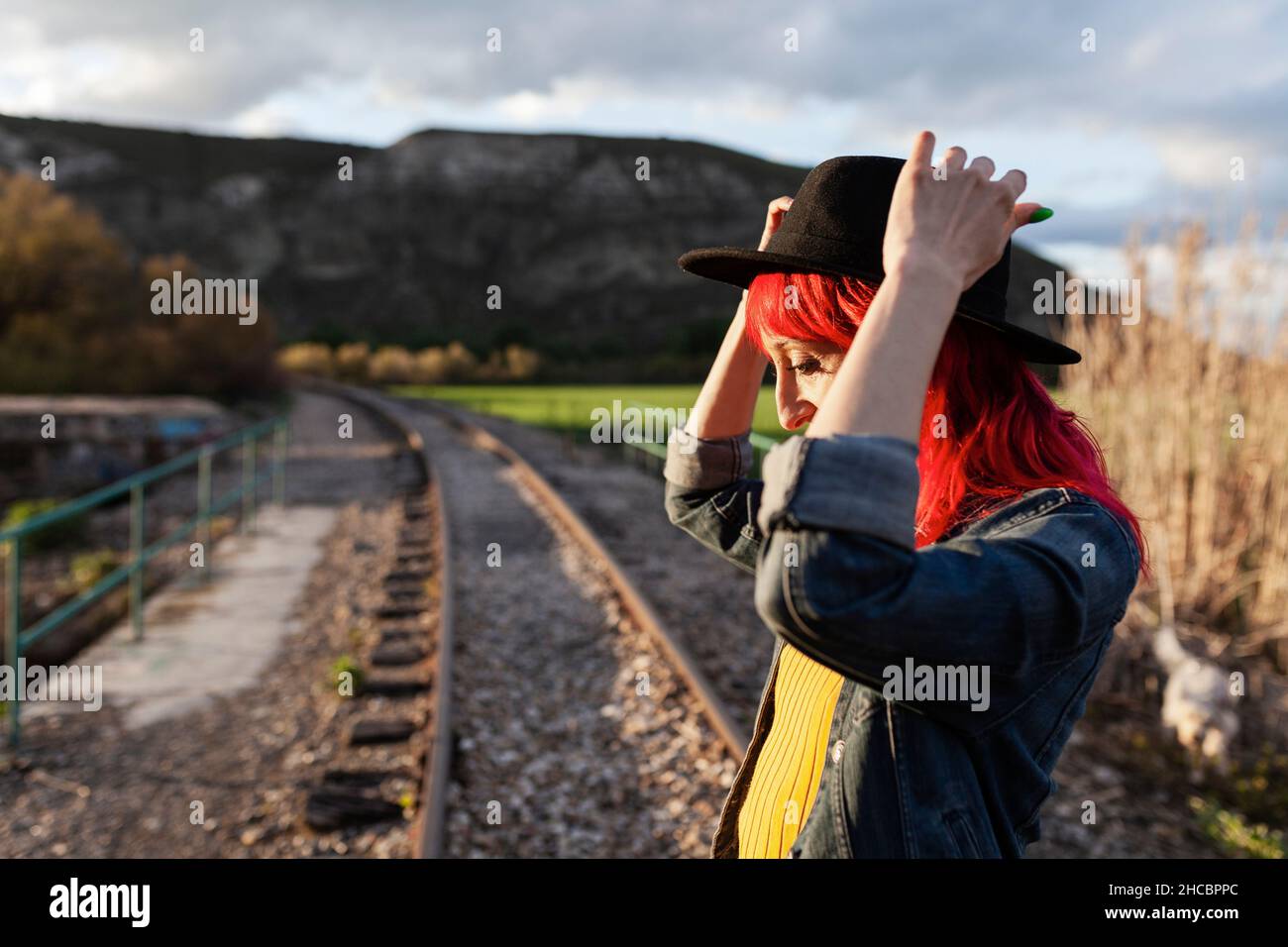 Wearing colourful hat hi-res stock photography and images - Alamy