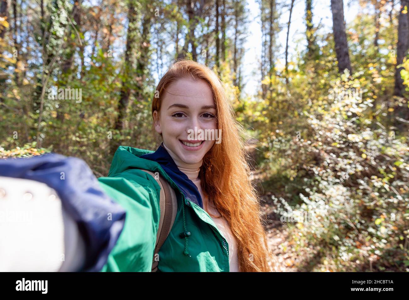 Young smiling redhead woman hi-res stock photography and images - Alamy