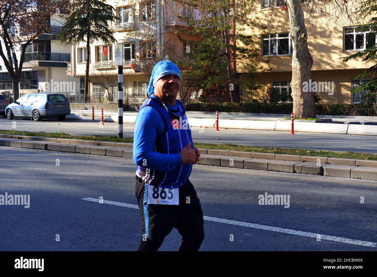 Ankara, Turkey. 27th Dec, 2021. 'Ataturk Kosusu° Run to honor Ataturk's coming to Ankara held by volunteer citizens Credit: Del Calle/Alamy Live News Stock Photo