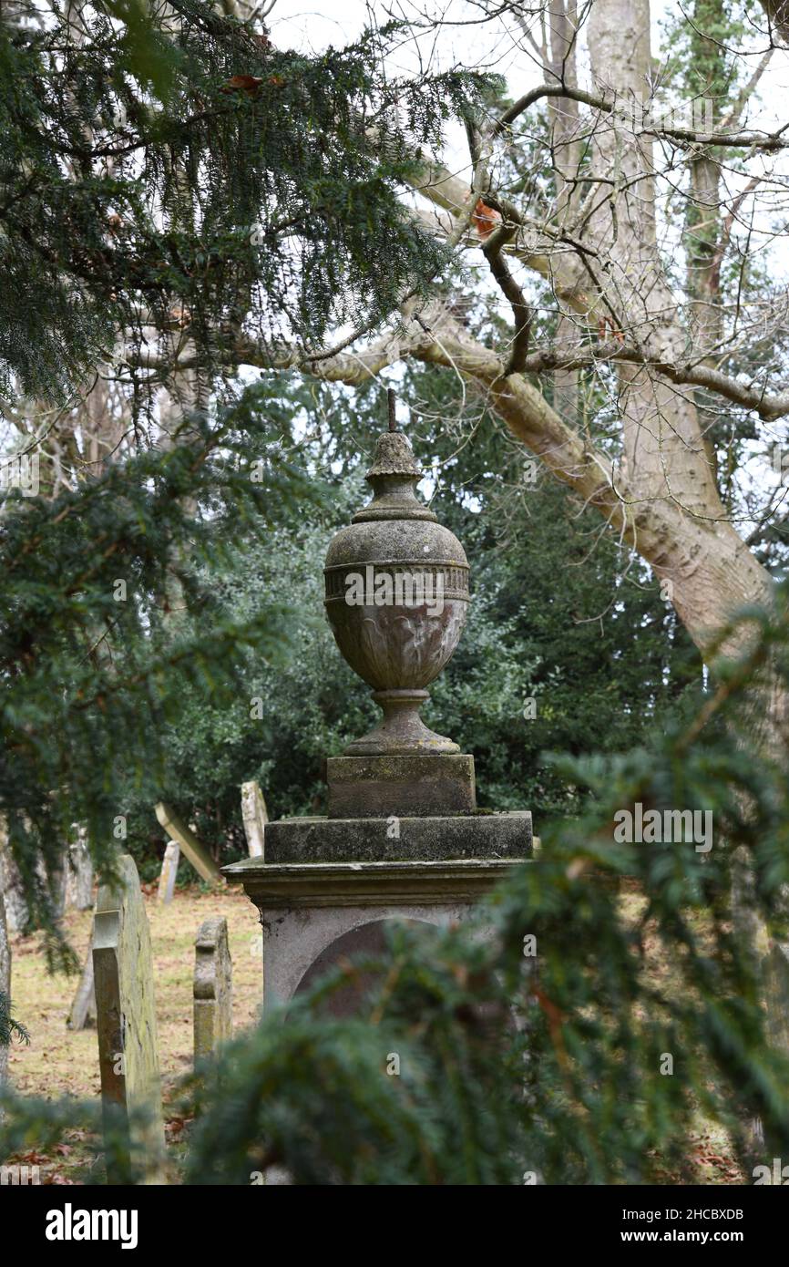 Church graveyard Stock Photo