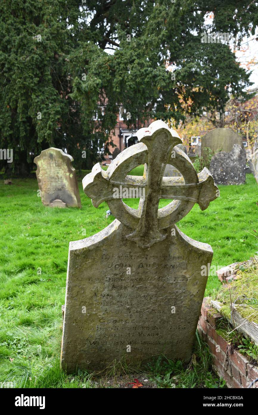 Church graveyard Stock Photo