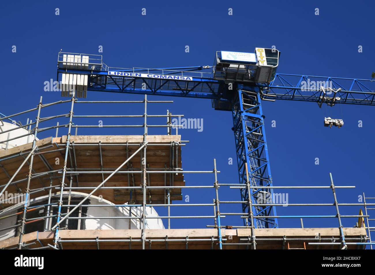 Building construction site Stock Photo