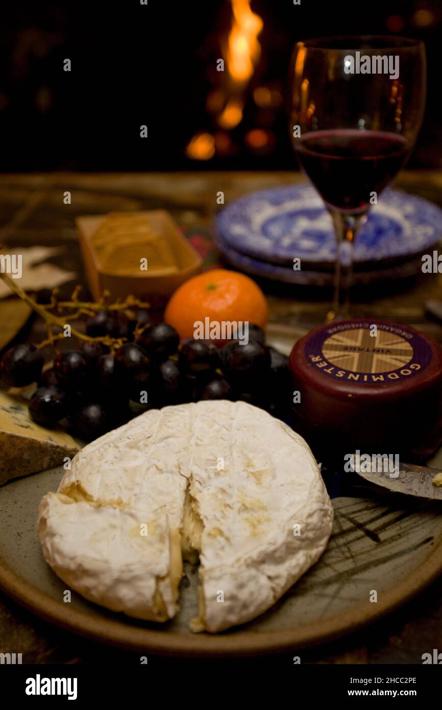 Cheese board selection Stock Photo Alamy