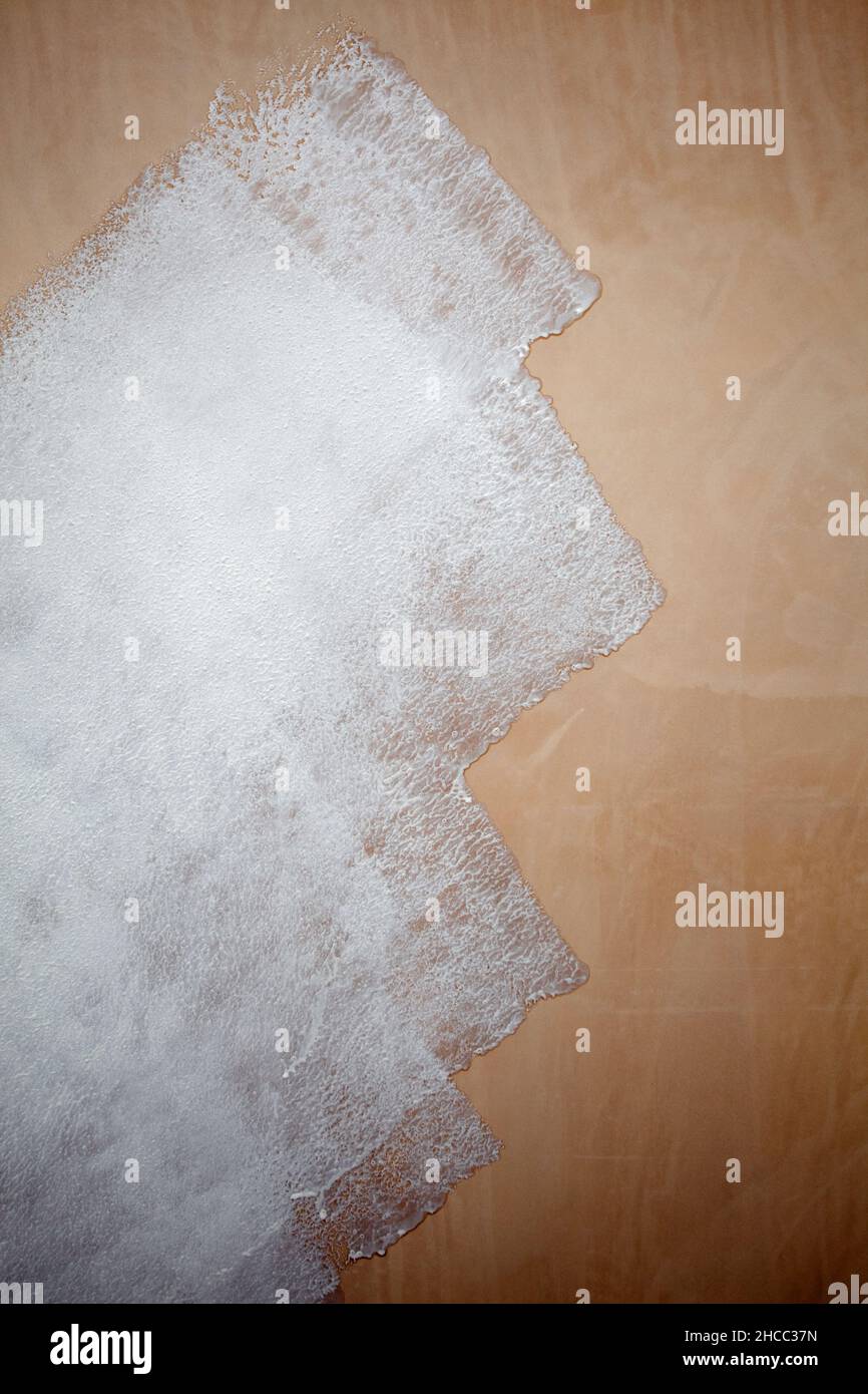 White paint on new plastered walls Stock Photo Alamy