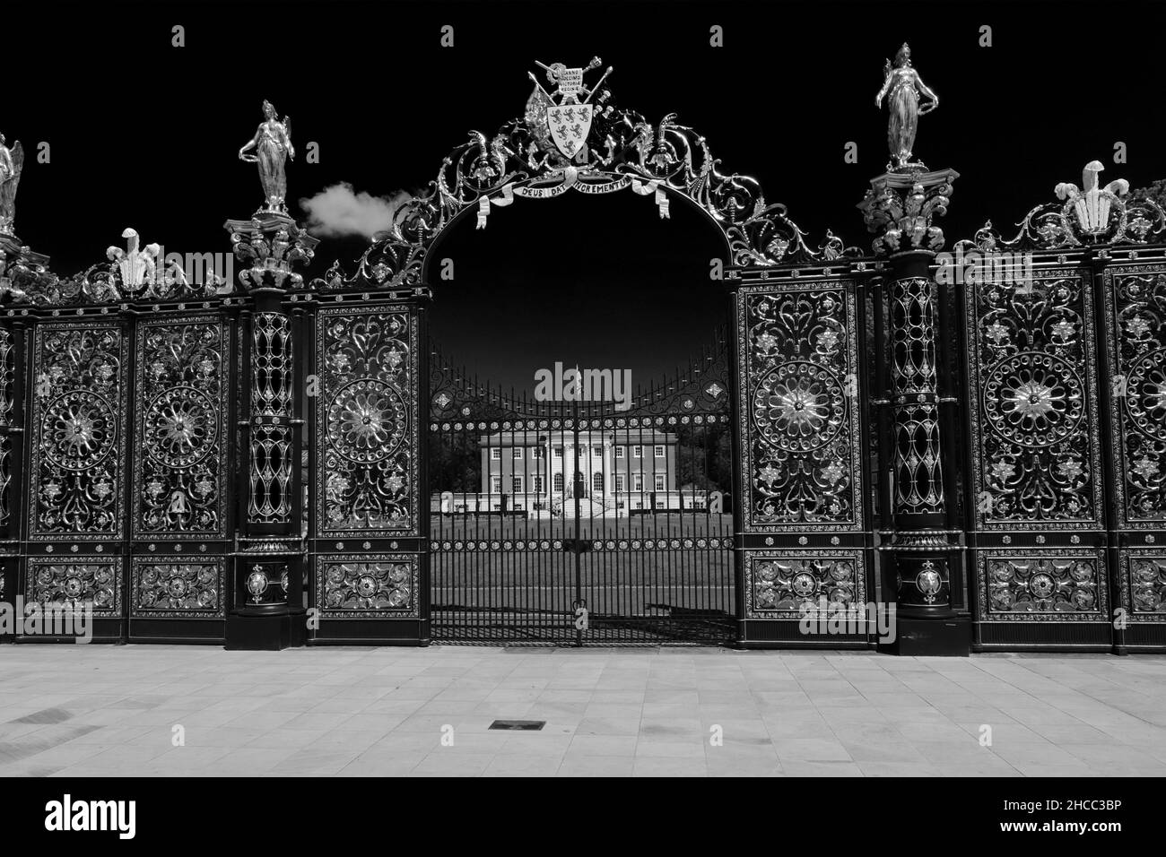 The Golden Gates, Town Hall and gardens, Warrington town, Cheshire