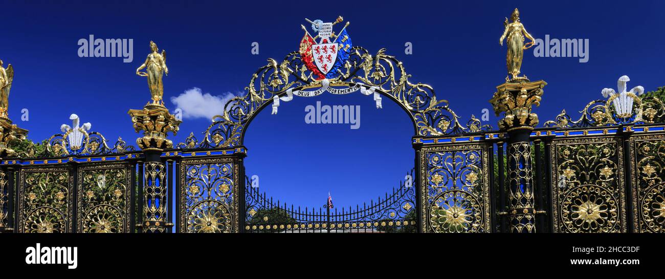 The Golden Gates, Town Hall and gardens, Warrington town, Cheshire