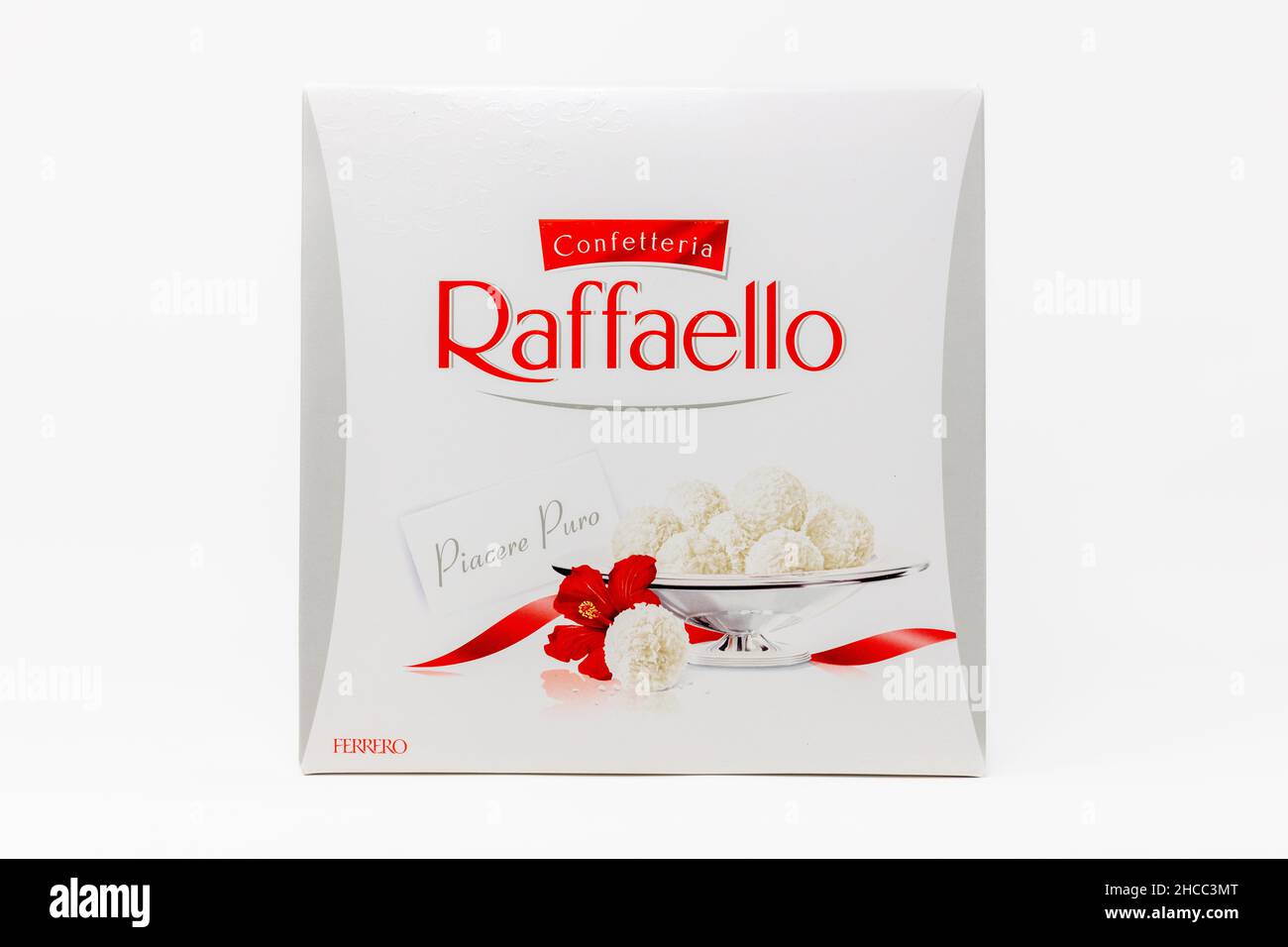 RAFFAELLO FERRERO premium white chocolate sweets with coconut Stock Photo -  Alamy