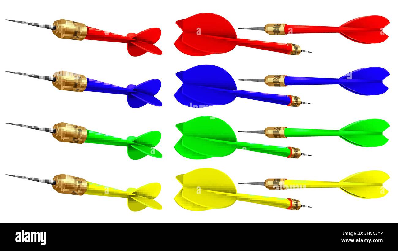 Dart arrow isolated set vector Stock Vector Image & Art Alamy
