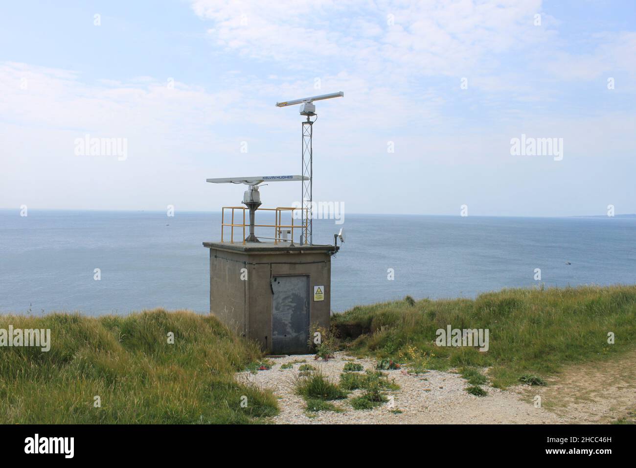 Lulworth Ranges military firing range. South west coast path. England ...