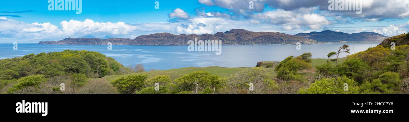 View of Ardnamurchan peninsula, Lochaber, Scotland, Stock Photo