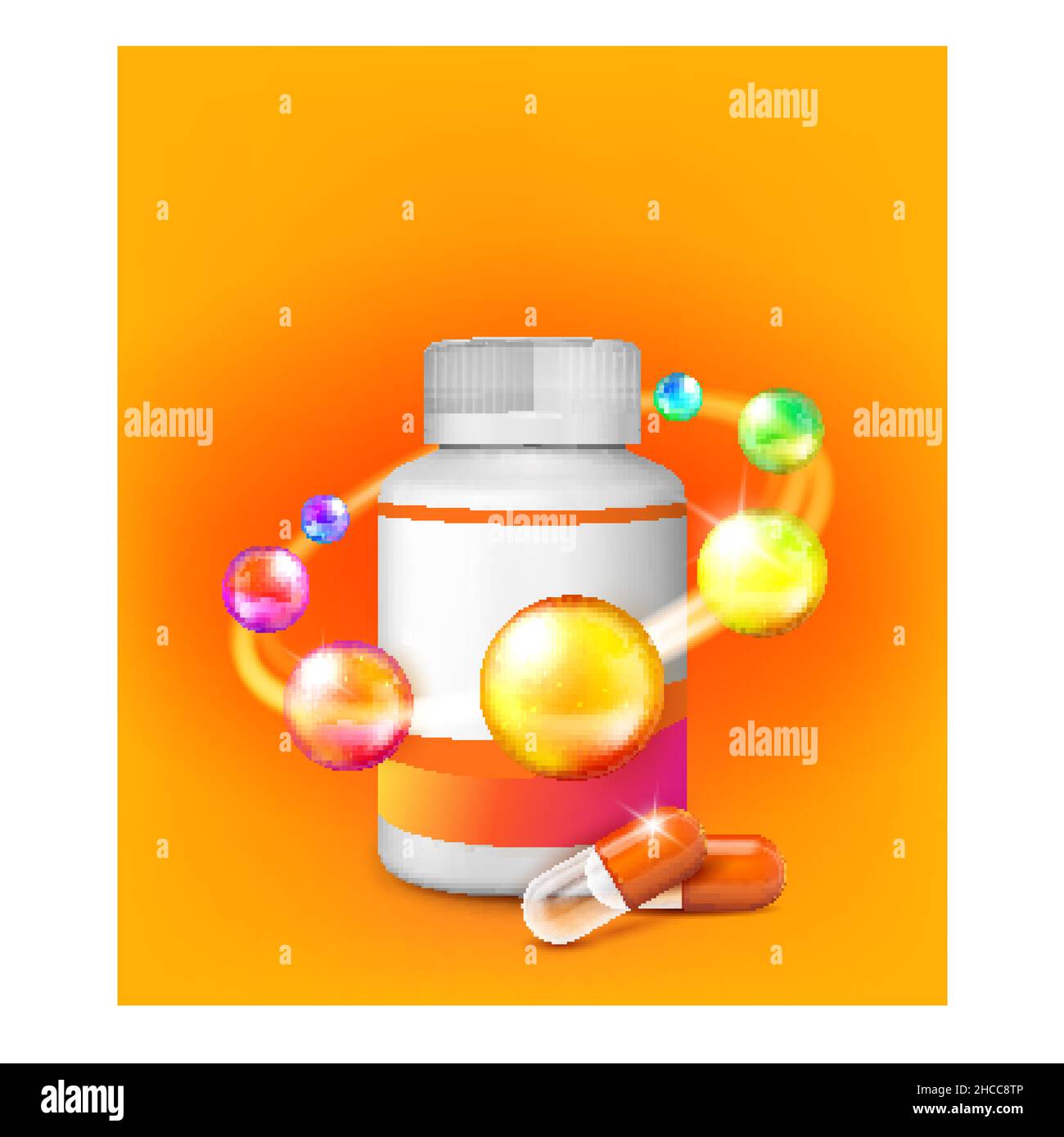 Children Vitamin health poster vector Stock Vector Image & Art Alamy