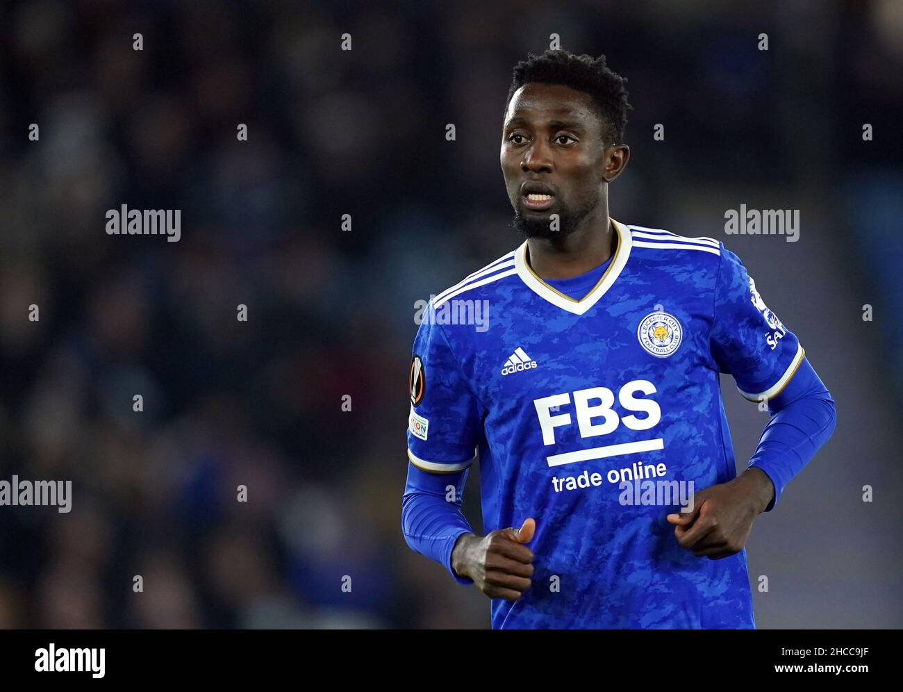 File photo dated 04-11-2021 of Leicester City's Wilfred Ndidi. Injury-hit Leicester will check on Jamie Vardy and Wilfred Ndidi ahead of Tuesday's Premier League visit of Liverpool after neither were risked at Manchester City on Boxing Day due to hamstring issues. Issue date: Monday December 27, 2021. Stock Photo