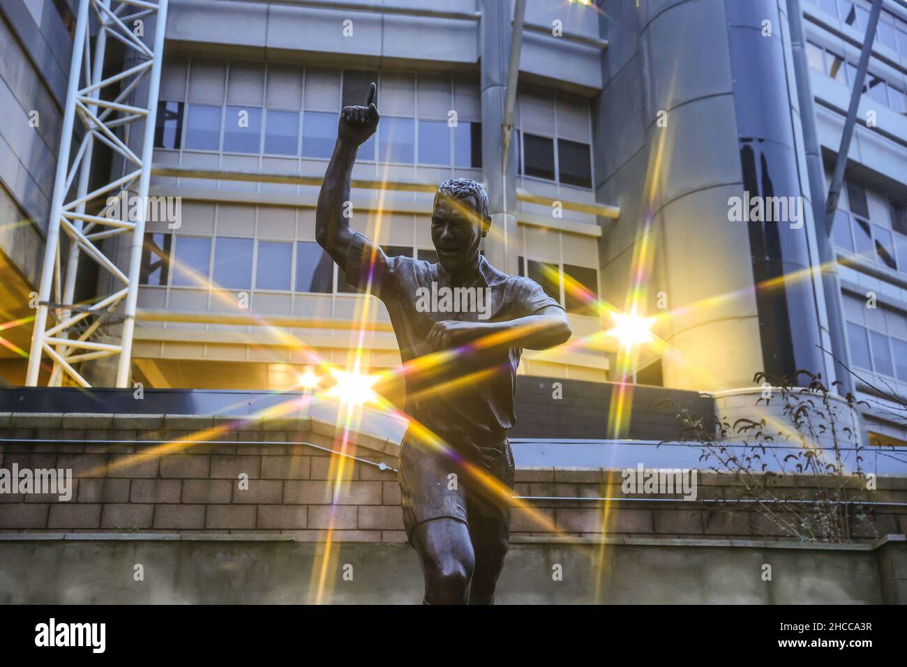 The Statue of Alan Shearer outside St James' Park, Home of Newcastle