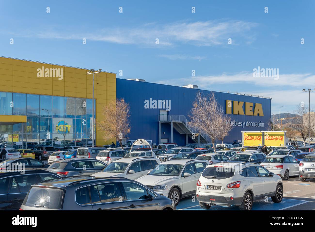 Palma de Mallorca, Spain; december 27 2021 Main entrance with customers of the Swedish