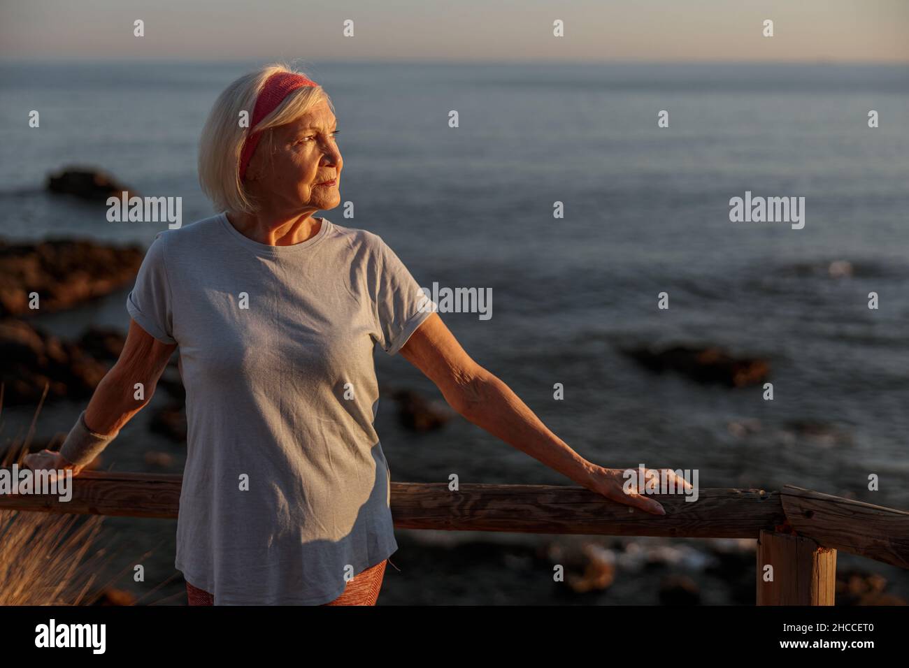 Slim attractive senior woman hi-res stock photography and images - Alamy