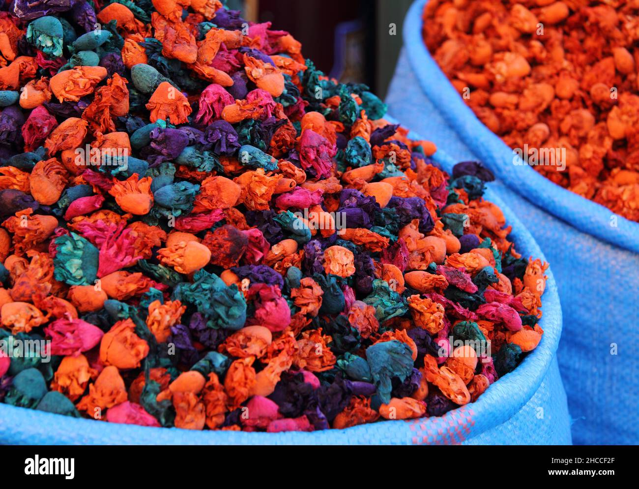 Souk Display Colourful display in the historical medina souk of Marrakech. UNESCO ...