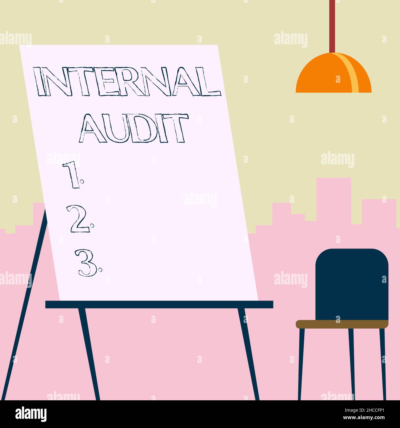 Text sign showing Internal Audit. Business overview Evaluates the effectiveness of the controls and processes Empty Portrait Artwork Design With Stock Photo - Alamy