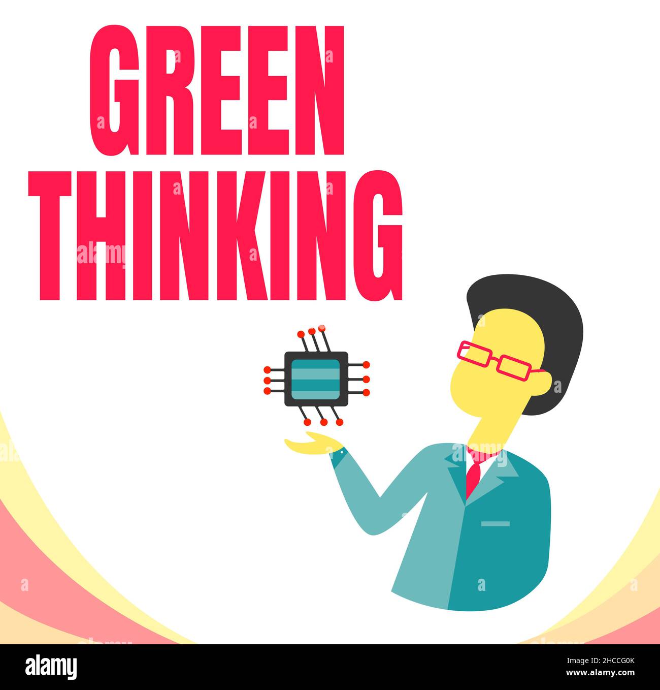 Text Caption Presenting Green Thinking Business Idea Taking Ction To