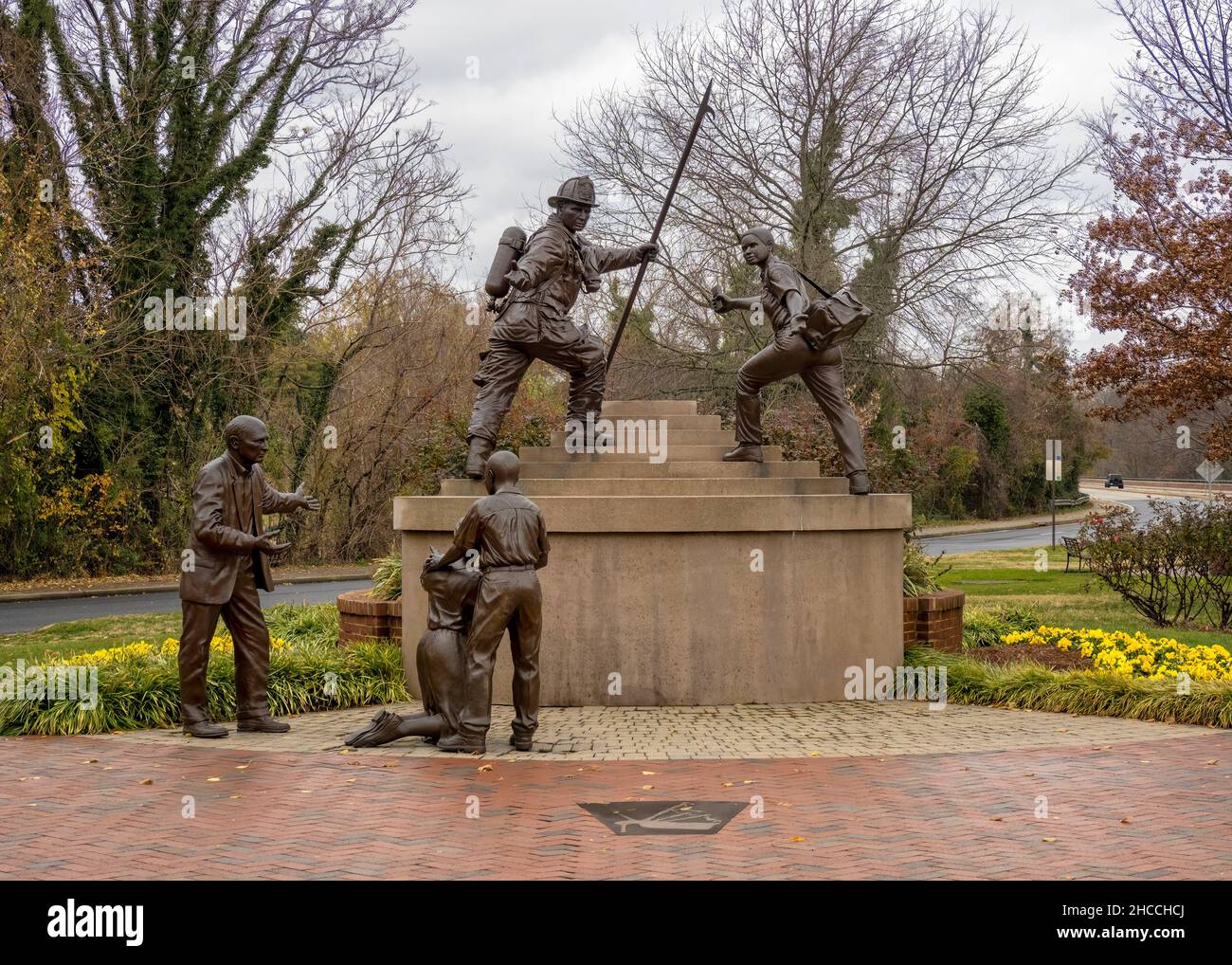 Maryland FireRescue Services Memorial, Annapolis, Maryland Stock Photo