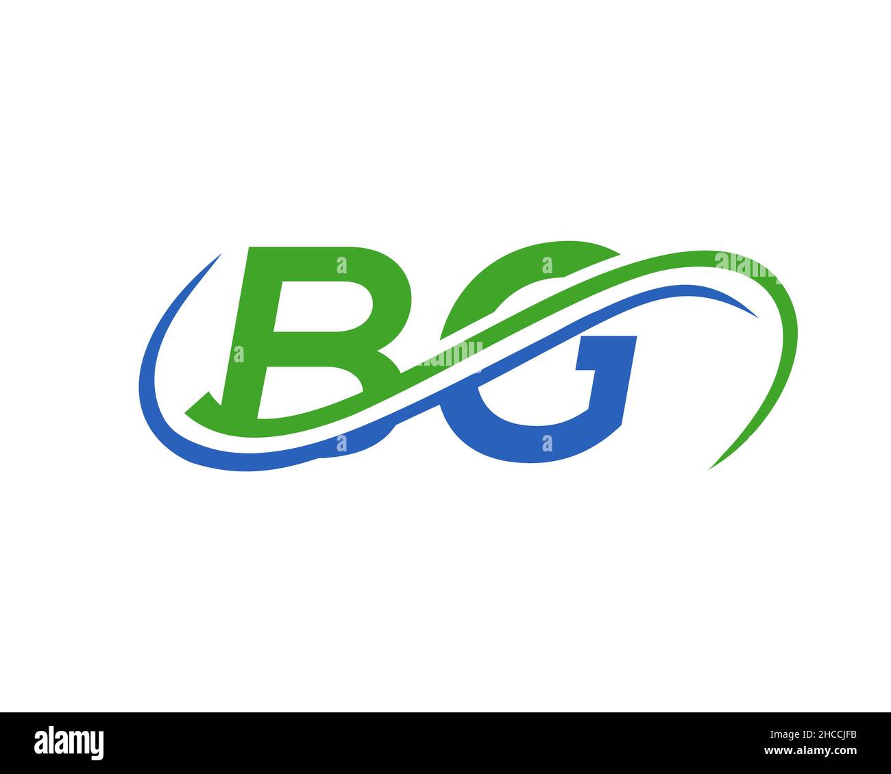 Initial BG Logo Design. BG Letter Linked Business Logo. BG logo Design for Financial, Development, Investment, Real Estate And Management Company Stock Vector