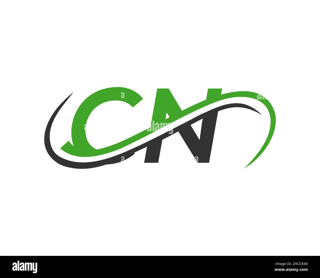 CN Letter Linked Business Logo. CN Logo Design. CN logo Design for Financial, Development, Investment, Real Estate And Management Company Vector Stock Vector