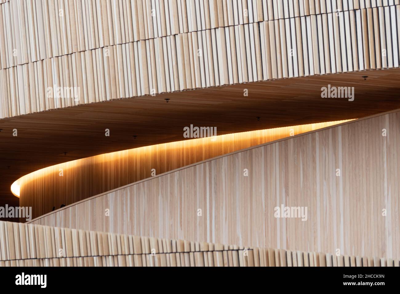 Oslo, Norway - August 11, 2019: Opera house in Oslo. Interior view ...