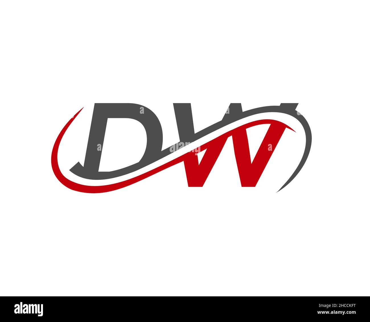 DW logo Design for Financial, Development, Investment, Real Estate And Management Company Vector Template. DW Letter Linked Business Logo. Initial DW Stock Vector