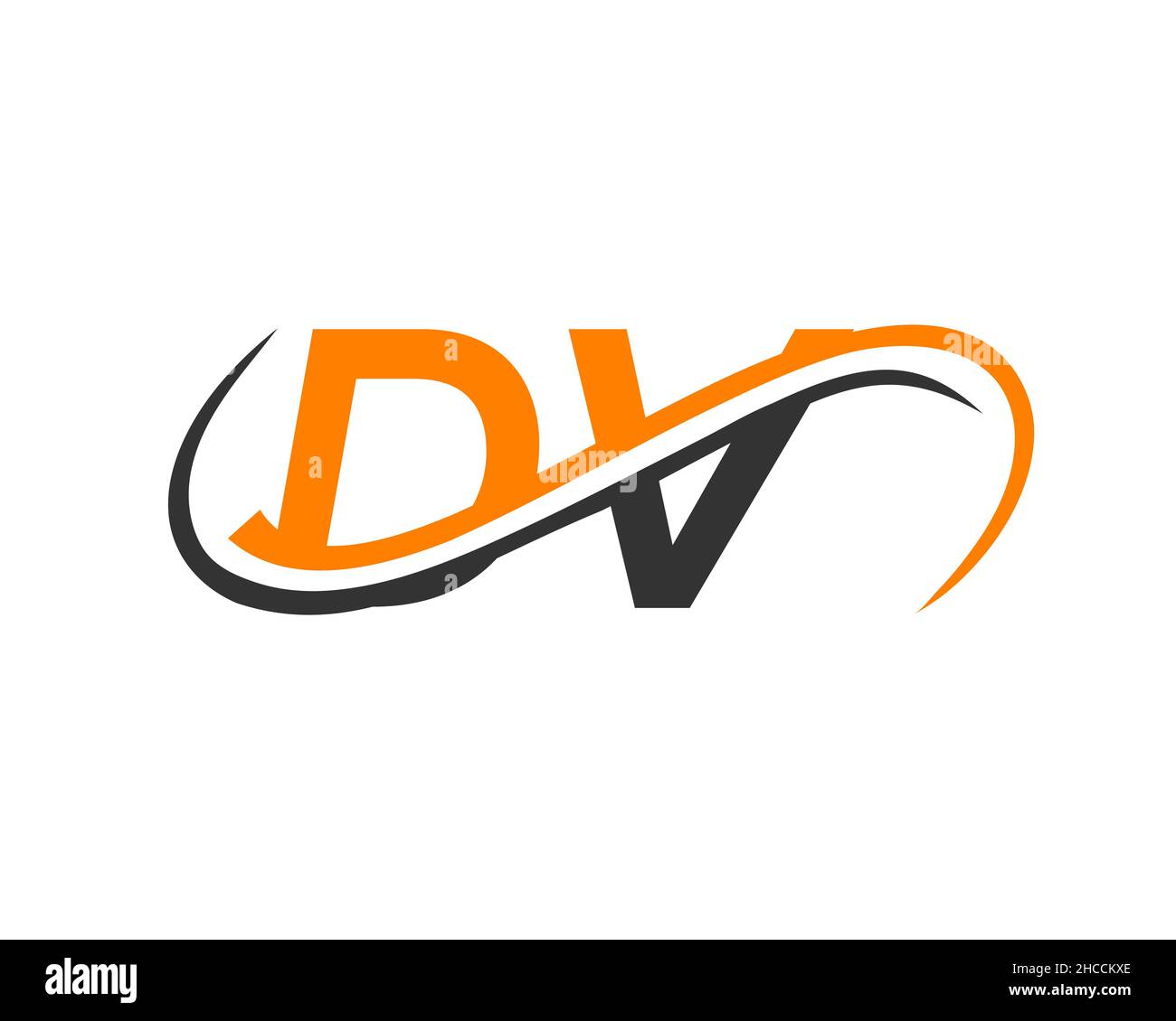 Dv monogram logo Royalty Free Vector Image - VectorStock