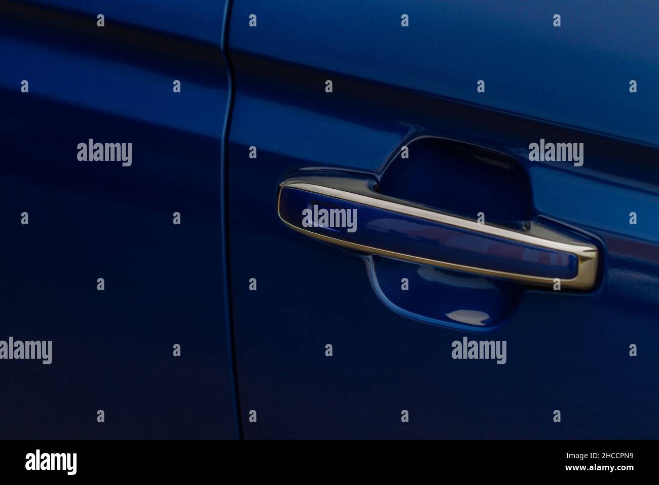 Car door handle. Keyless entry car door handle with touch sensor