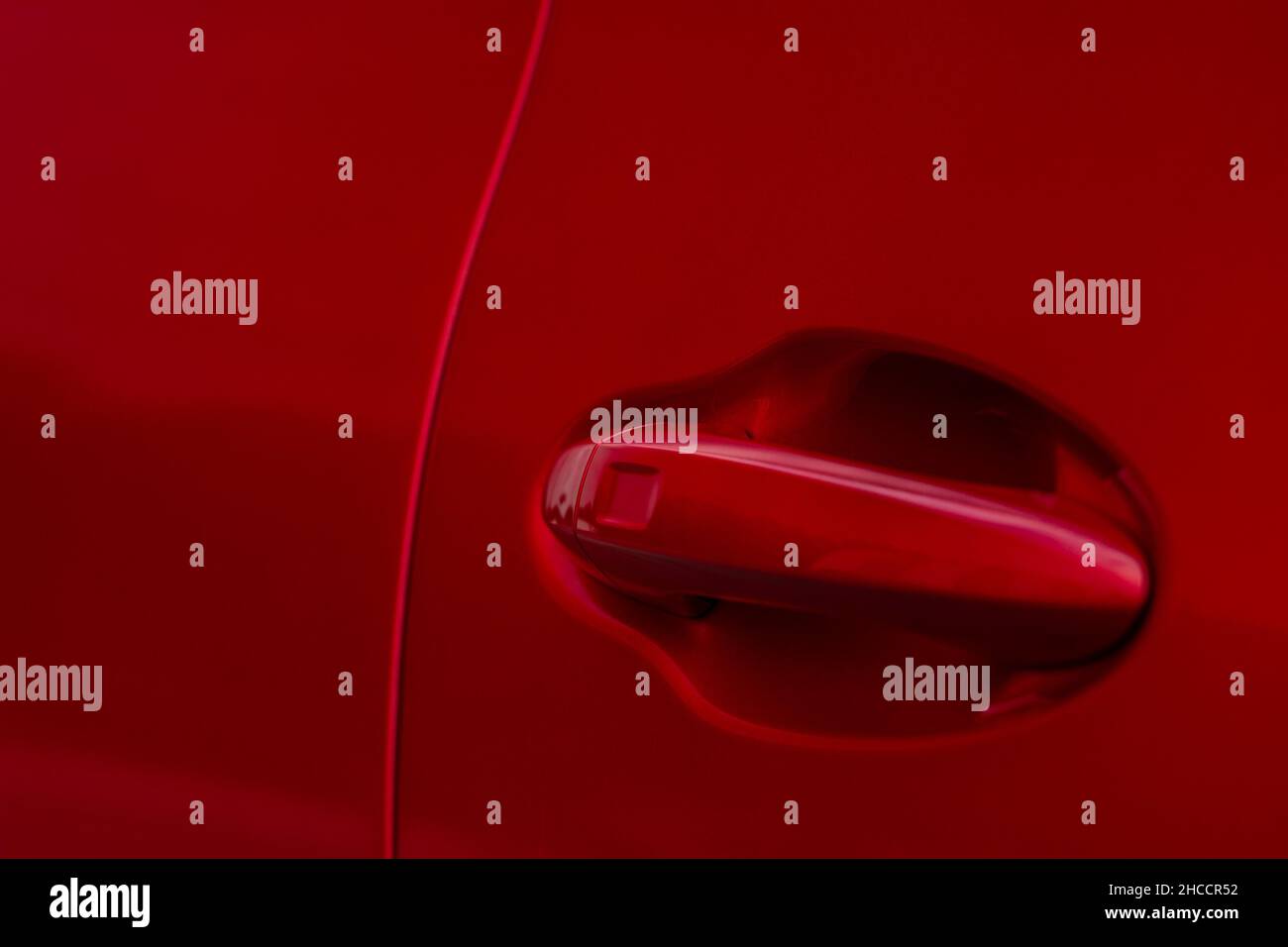 Car door handle. Keyless entry car door handle with touch sensor