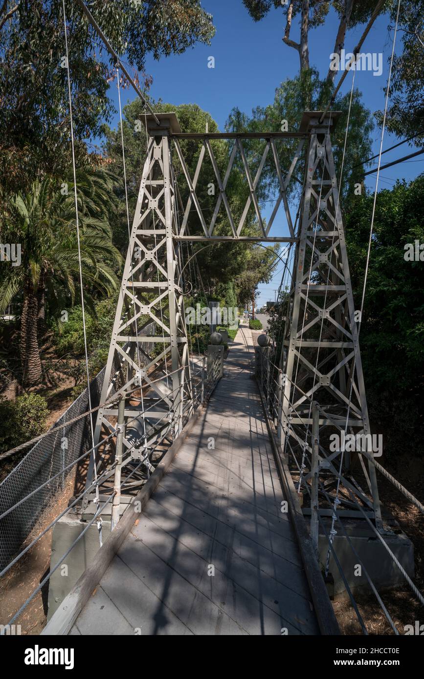 Spruce Bridge Spruce Street Suspension Bridge Stock Photo - Alamy