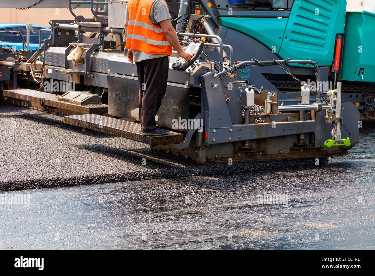 Bituminous paver hi-res stock photography and images - Alamy
