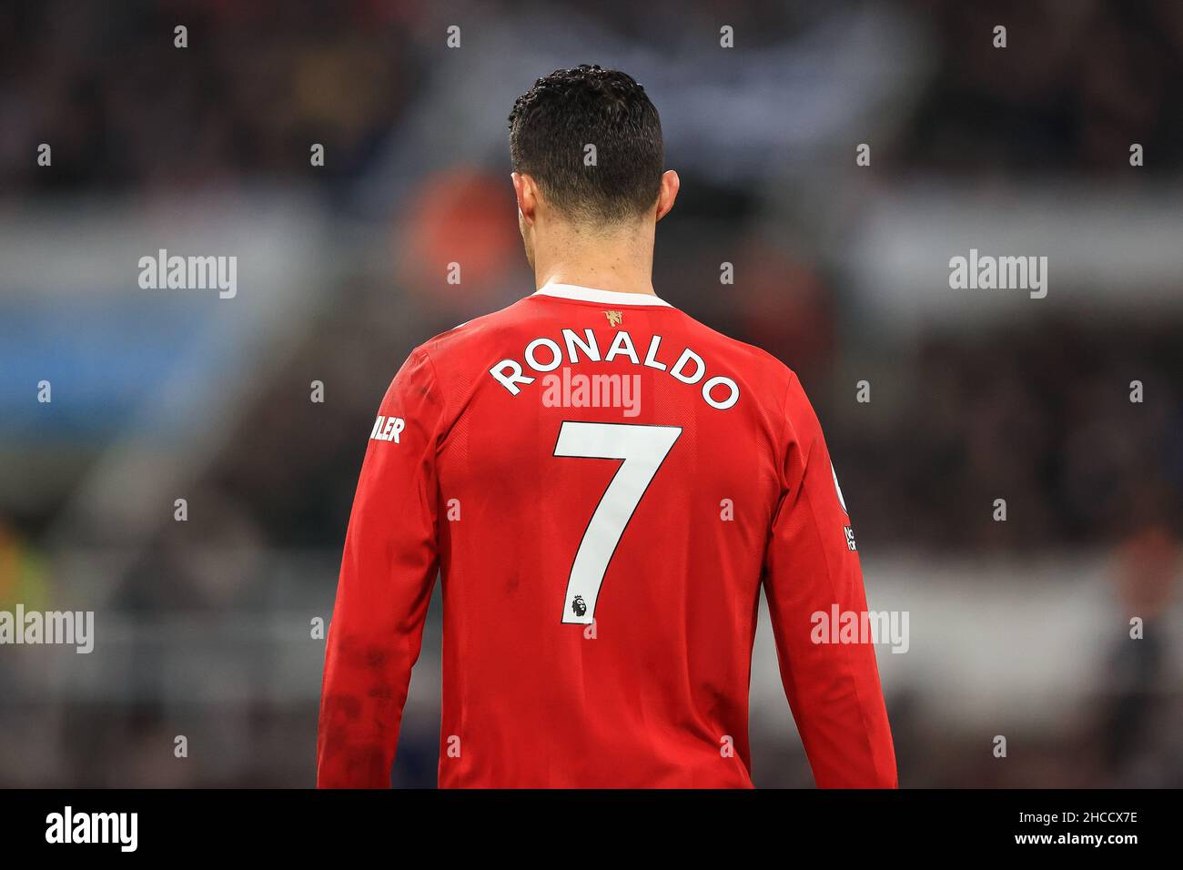 Cristiano Ronaldo #7 of Manchester United back of shirt during the game  Stock Photo - Alamy