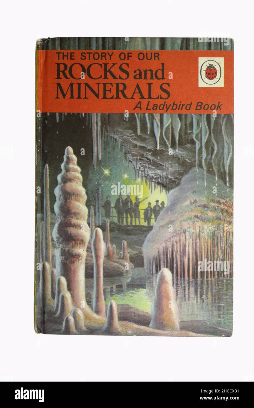 Ladybird book of Rocks and Minerals. Childrens learning book Stock Photo