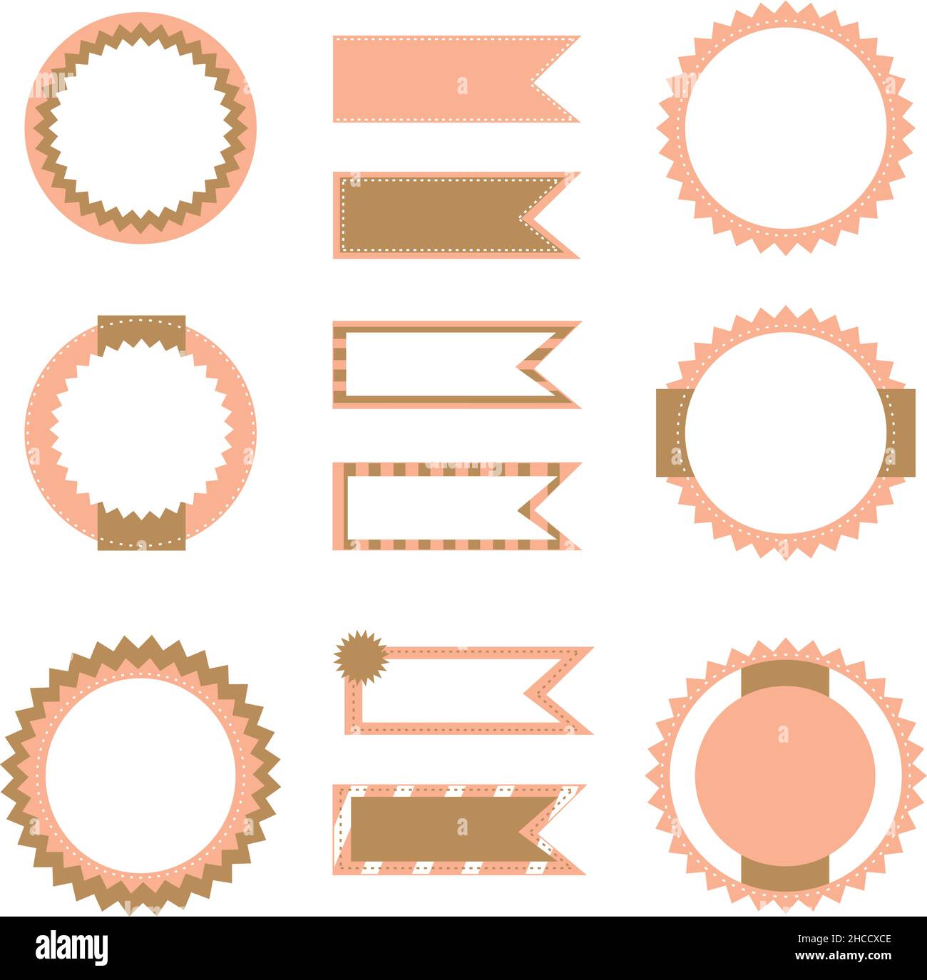 Set of flags and labels, vector illustration Stock Vector Image & Art