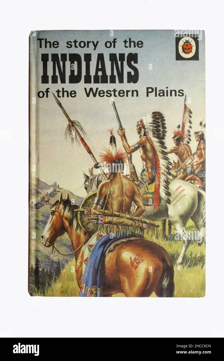 Ladybird book of Indians of the western plains. Childrens learning book Stock Photo