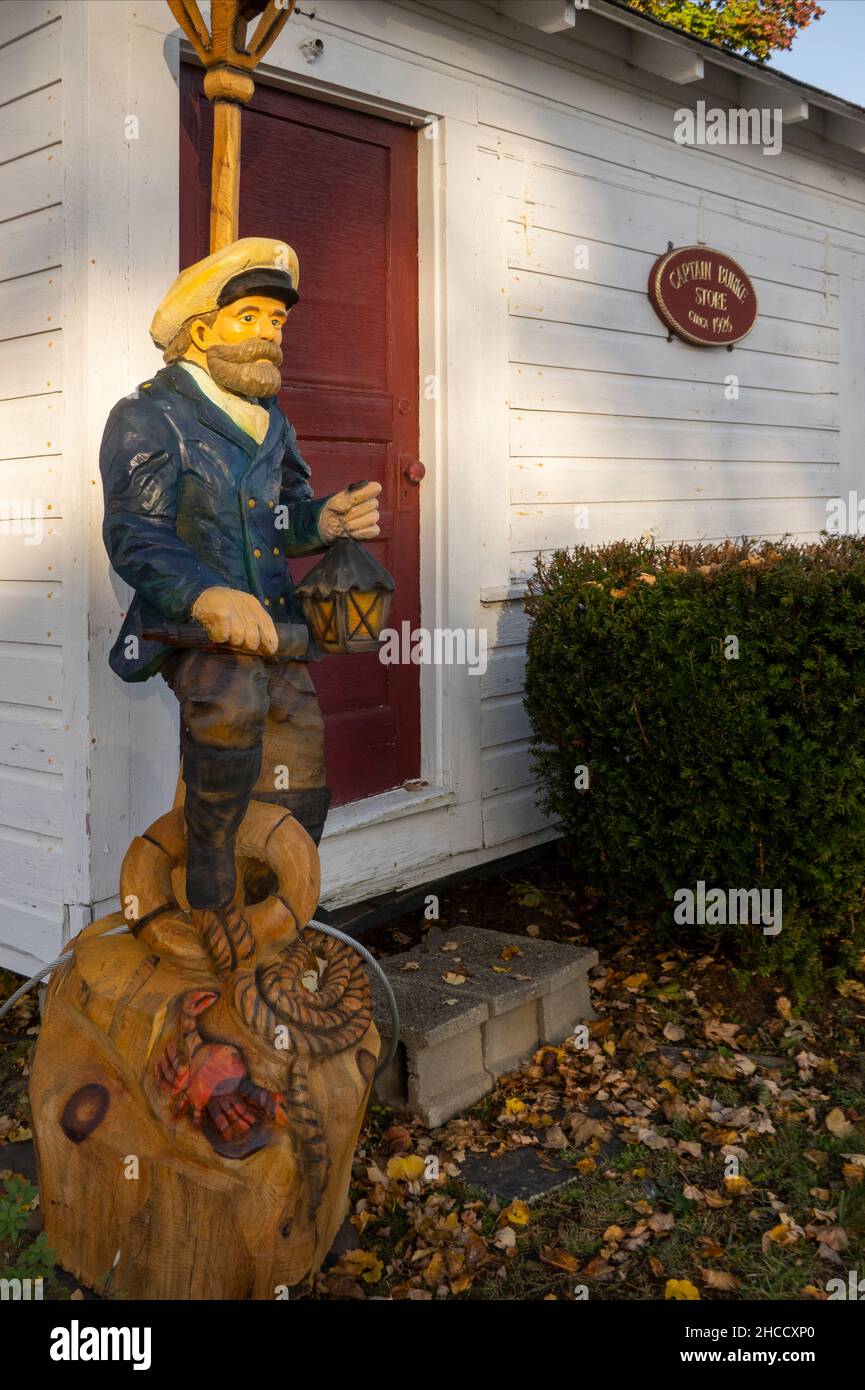 Captain James Burke store on Broadway near York Beach Maine Stock Photo