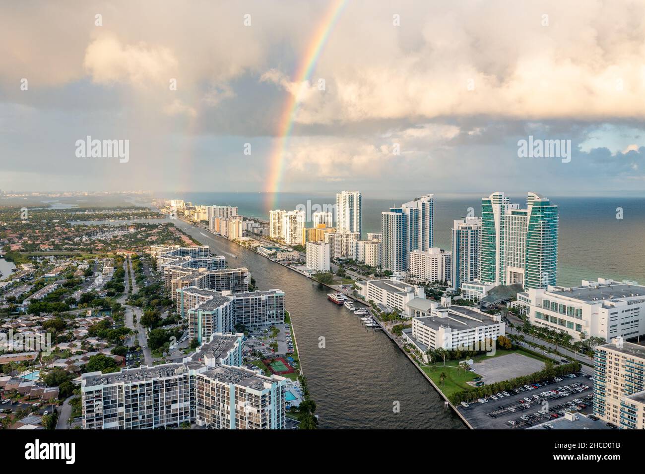 Miami hallandale hollywood fort lauderdale sunny isles Stock Photo