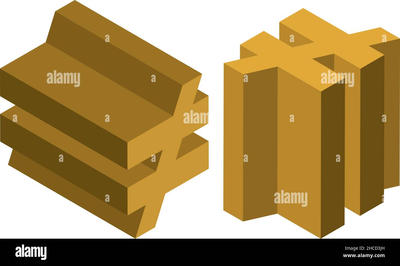 Isometric symbol. Template for creating logos, emblems, monograms