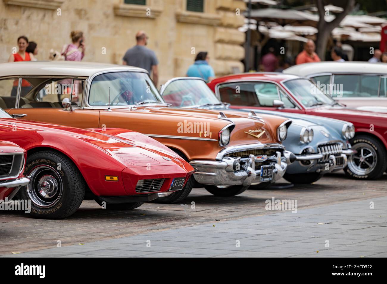 A selective of vintage cars in St. Square Stock Photo Alamy